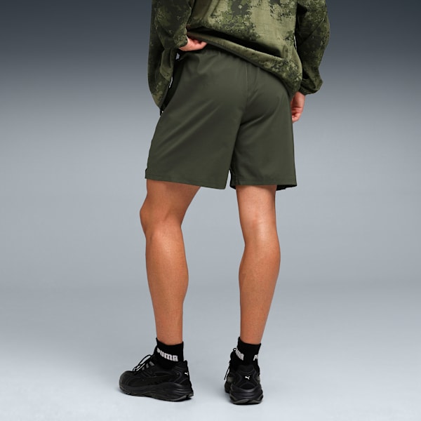 Train All Day Men's 7" Woven Training Shorts, Dark Olive, extralarge-IND
